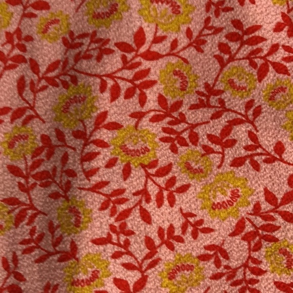 Monteau Los Angeles Crop Top Orange White Floral Size X-Large - Picture 11 of 13